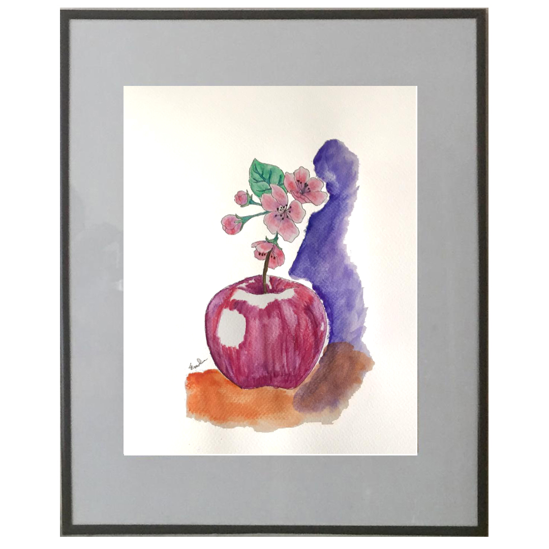 appleday Watercolor/Ink on Paper 50x40cm