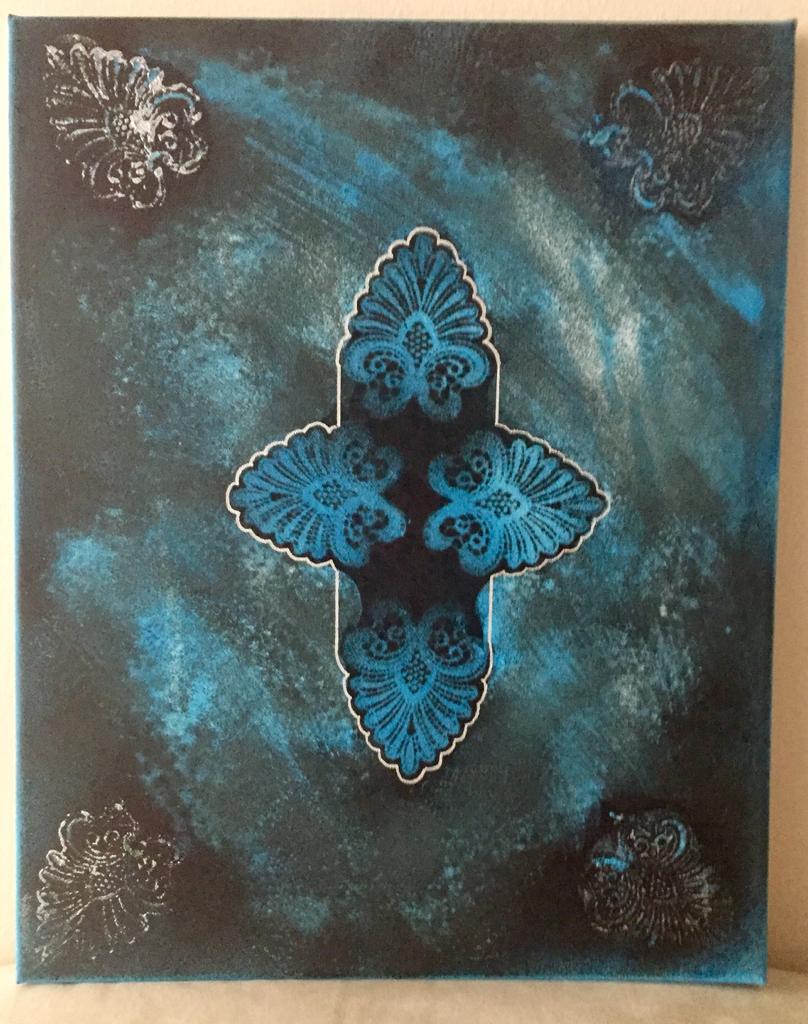 headless cross Acrylic on Canvas 50x40 cm