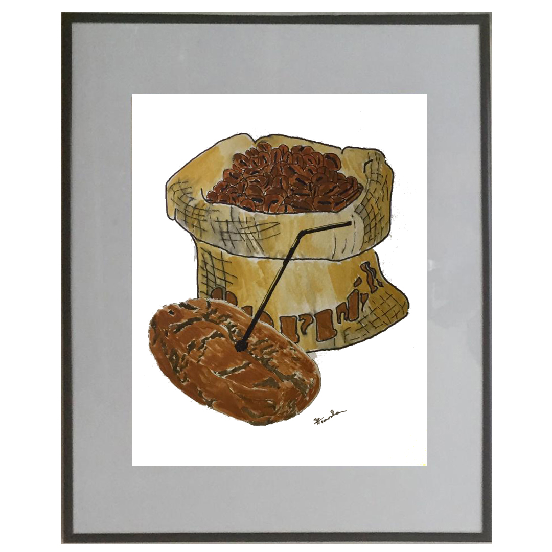 big bean Watercolorpencil on Paper 50x40cm