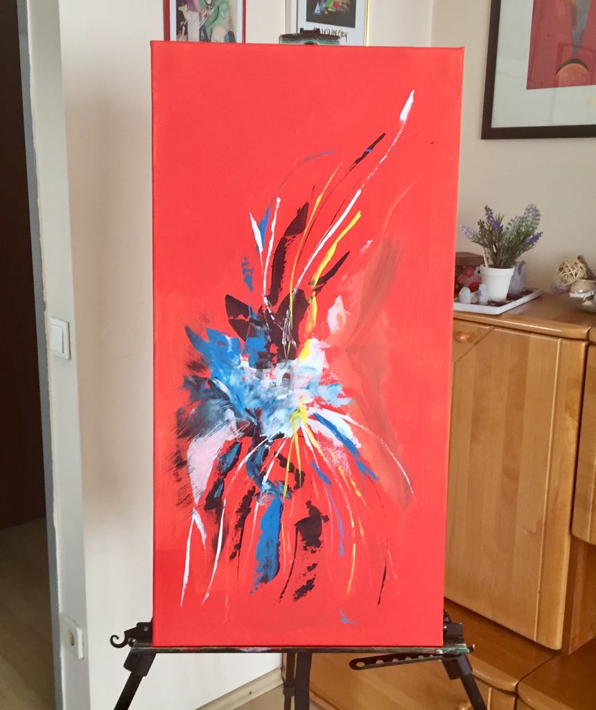 the blossom Acrylic on Canvas 80x40 cm