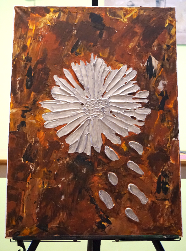 silverflower Acrylic on Canvas 70x50 cm