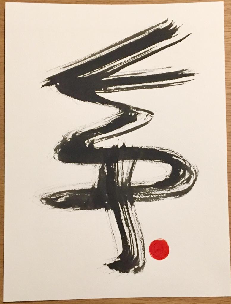 talking Aquarell on Paper 32x24 cm