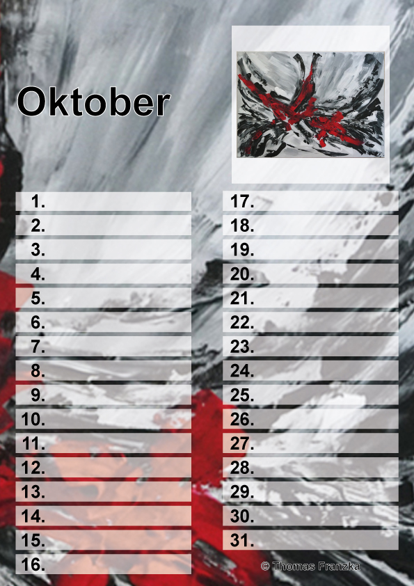 Birthdaycalendar A4