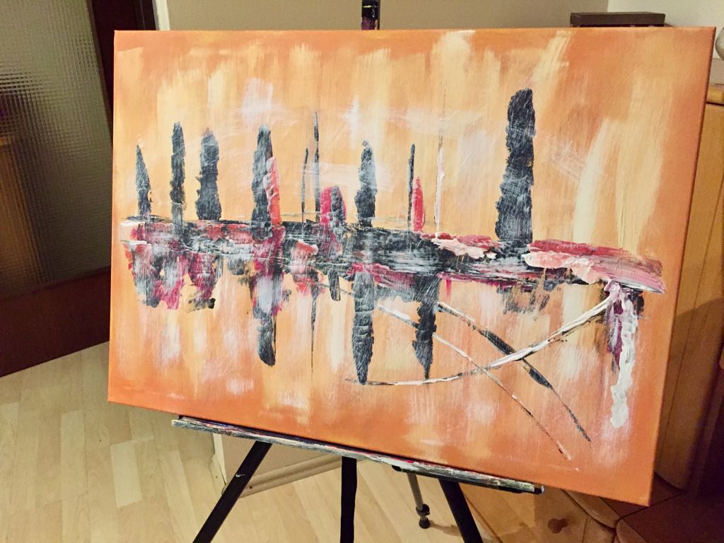 the fog Acrylic on Canvas 50x70 cm
