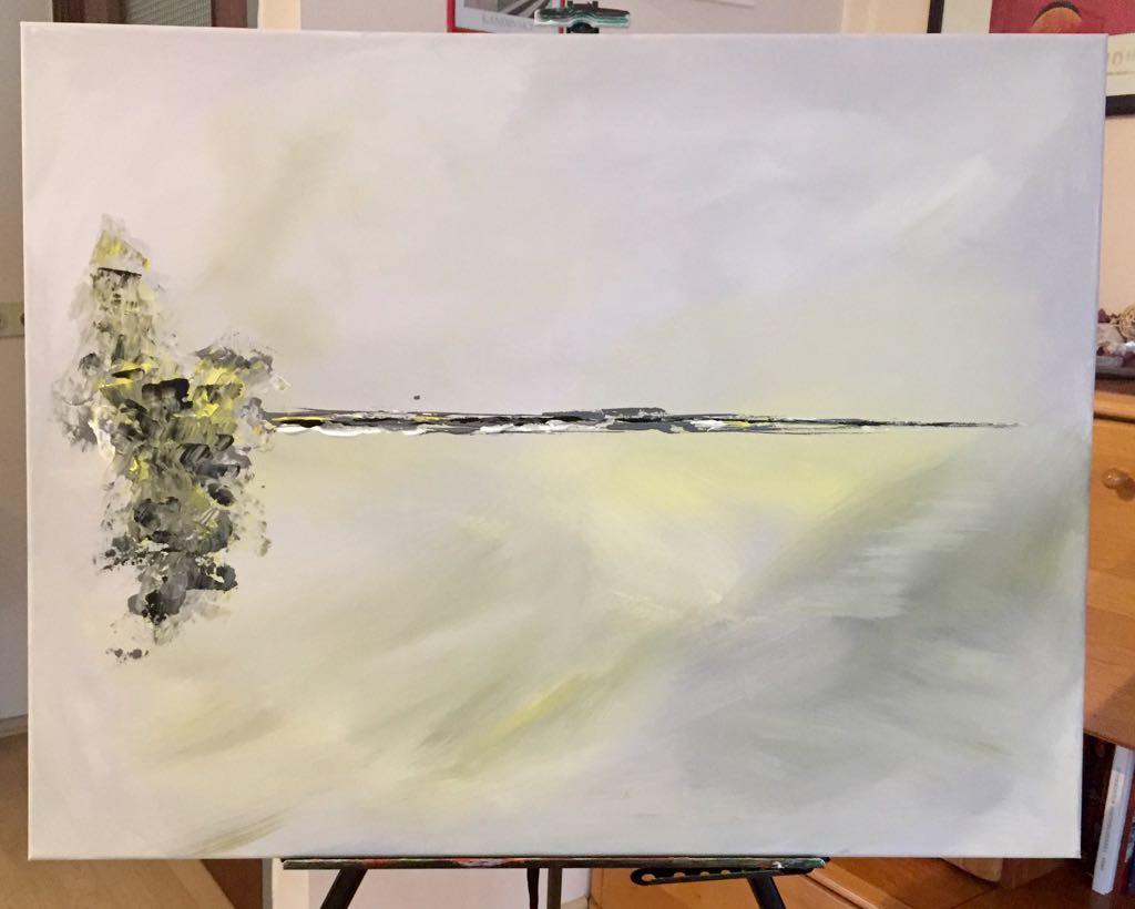 heavensline Acrylic on Canvas 70x90 cm