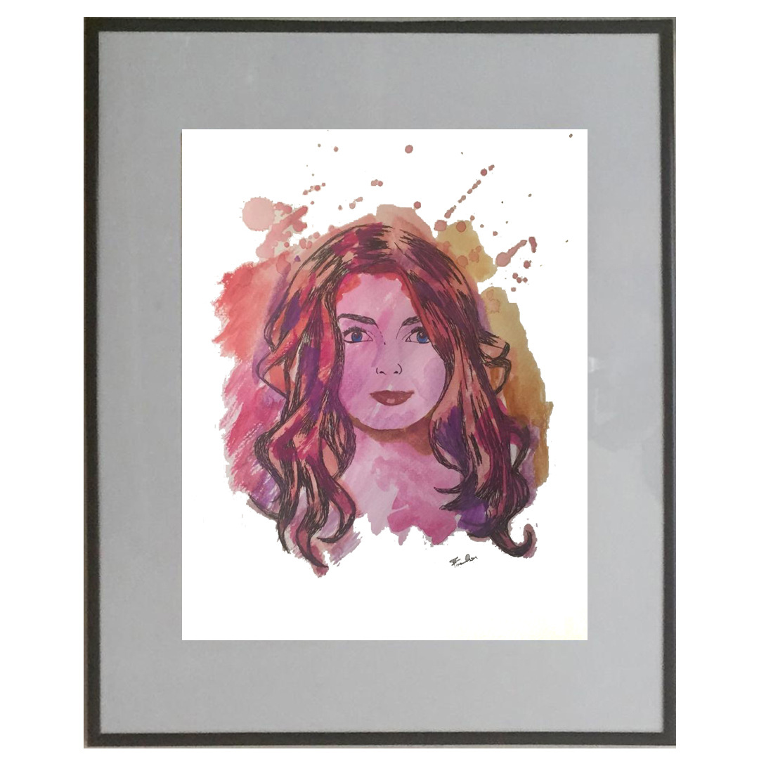 i am Watercolor on Paper 50x40cm