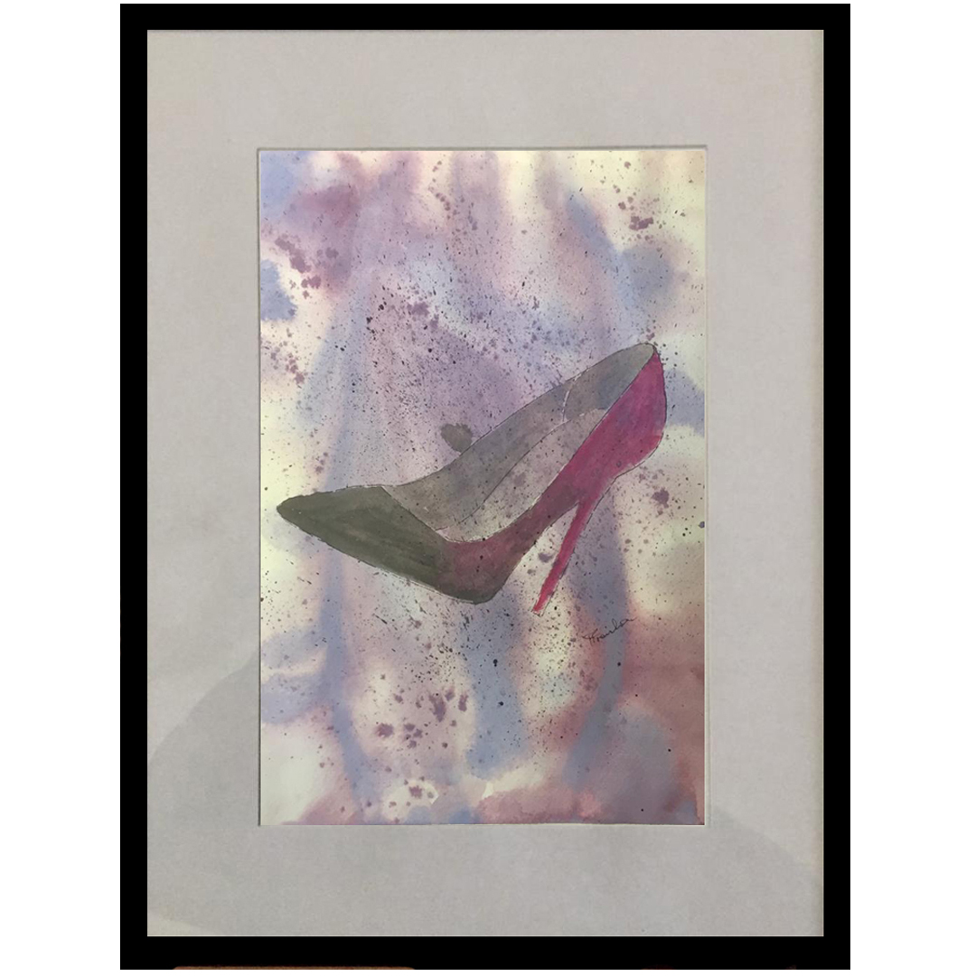 high heel left Watercolor on Paper 40x30cm