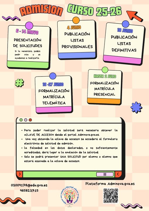 PROCESO ADMISIÓN 2025/2026