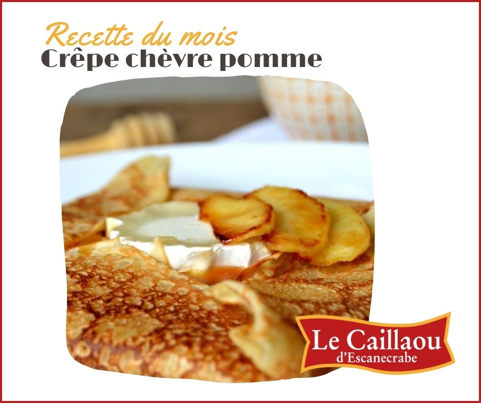 Recette crêpe chèvre pommes