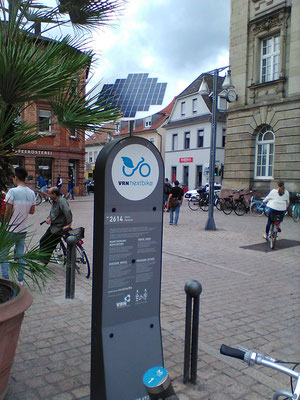Solar system for a bicycle station - with individual SOLARA solar panels, also beautiful solar power!
