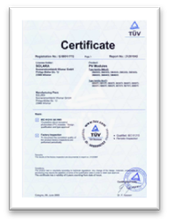 Highest solar panel quality certified from German TÜV