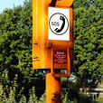 Emergency pillar on highways, off-road roads without a power connection with solar technology, solar modules and charge controllers from Solara.