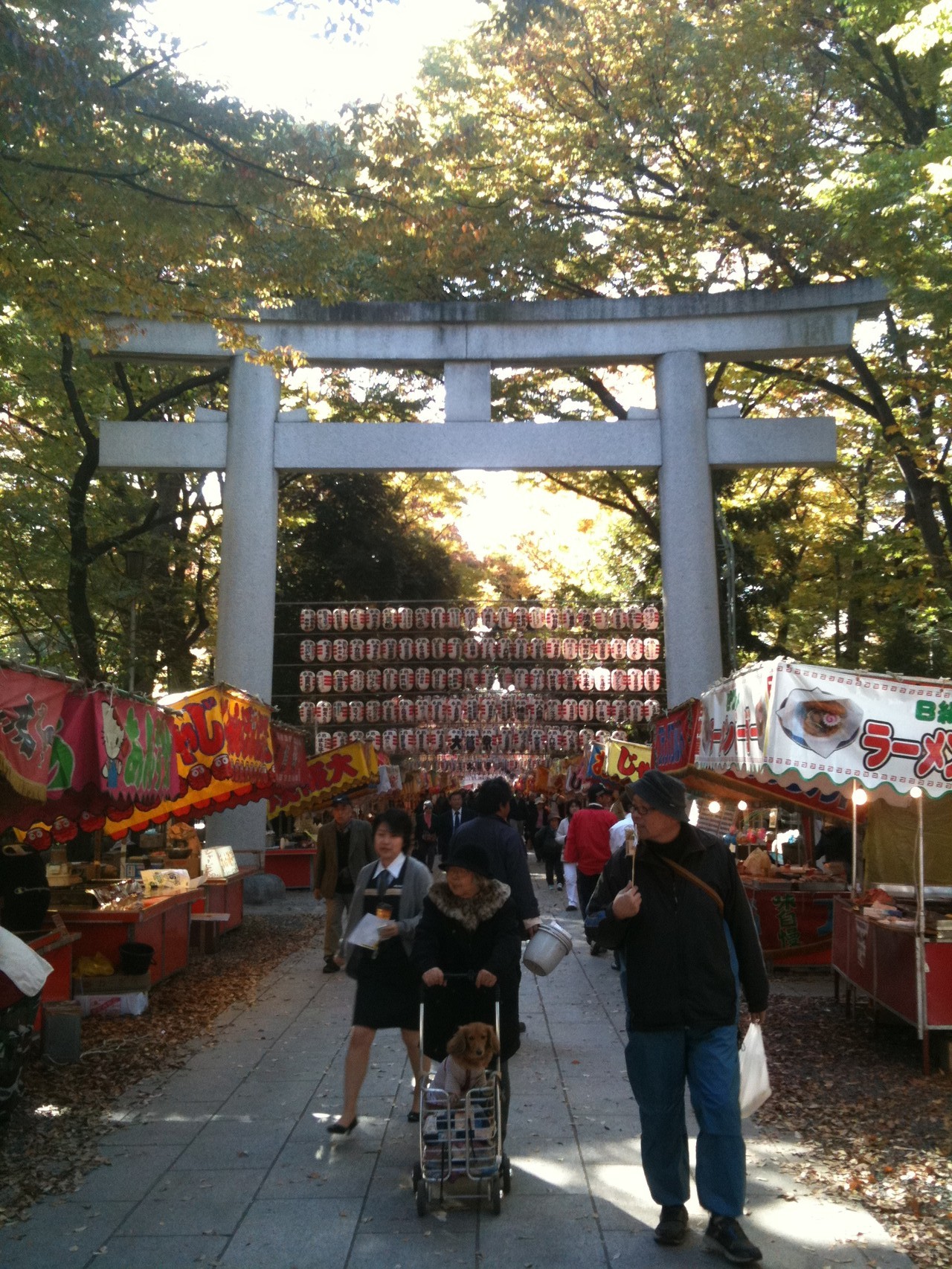 Okunitama Shrine Torino ichi fair in November Tokyo Fuchu