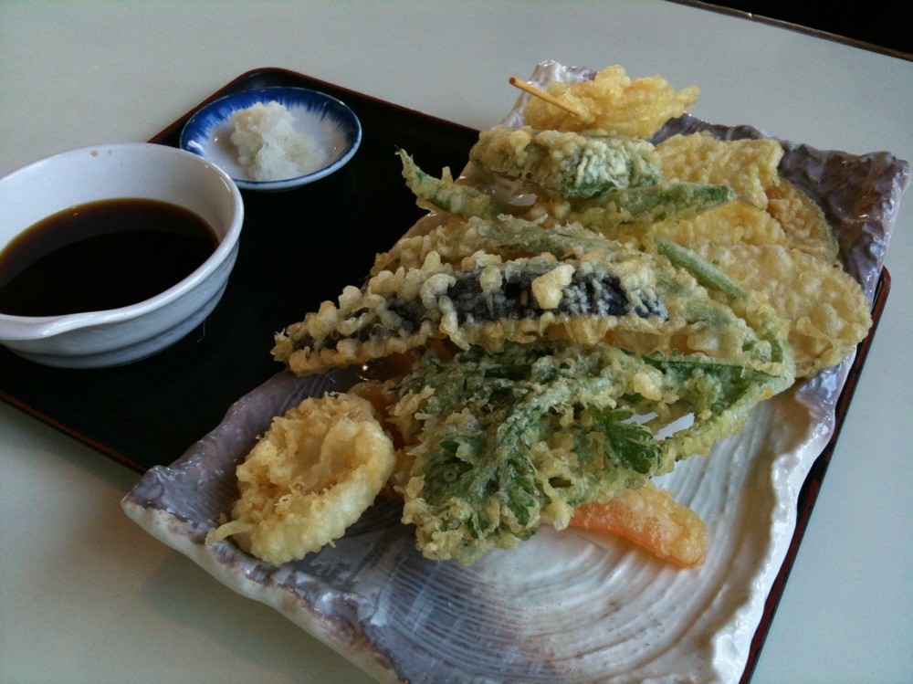 Vegetable Tempura at Hanagaki restaurant Tokyo Akiruno