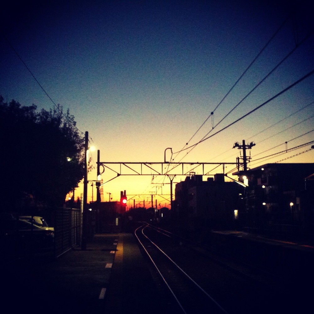 Sunrise from Akigawa Station Tokyo Akiruno