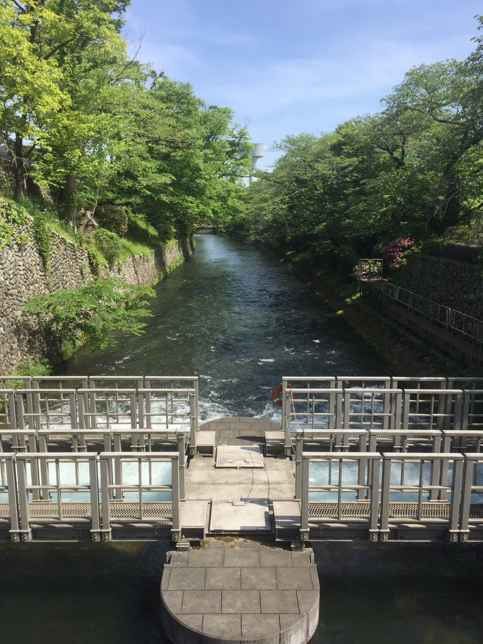 Tamagawajosui River starting point from Hamura Syusuiseki Tokyo Hamura