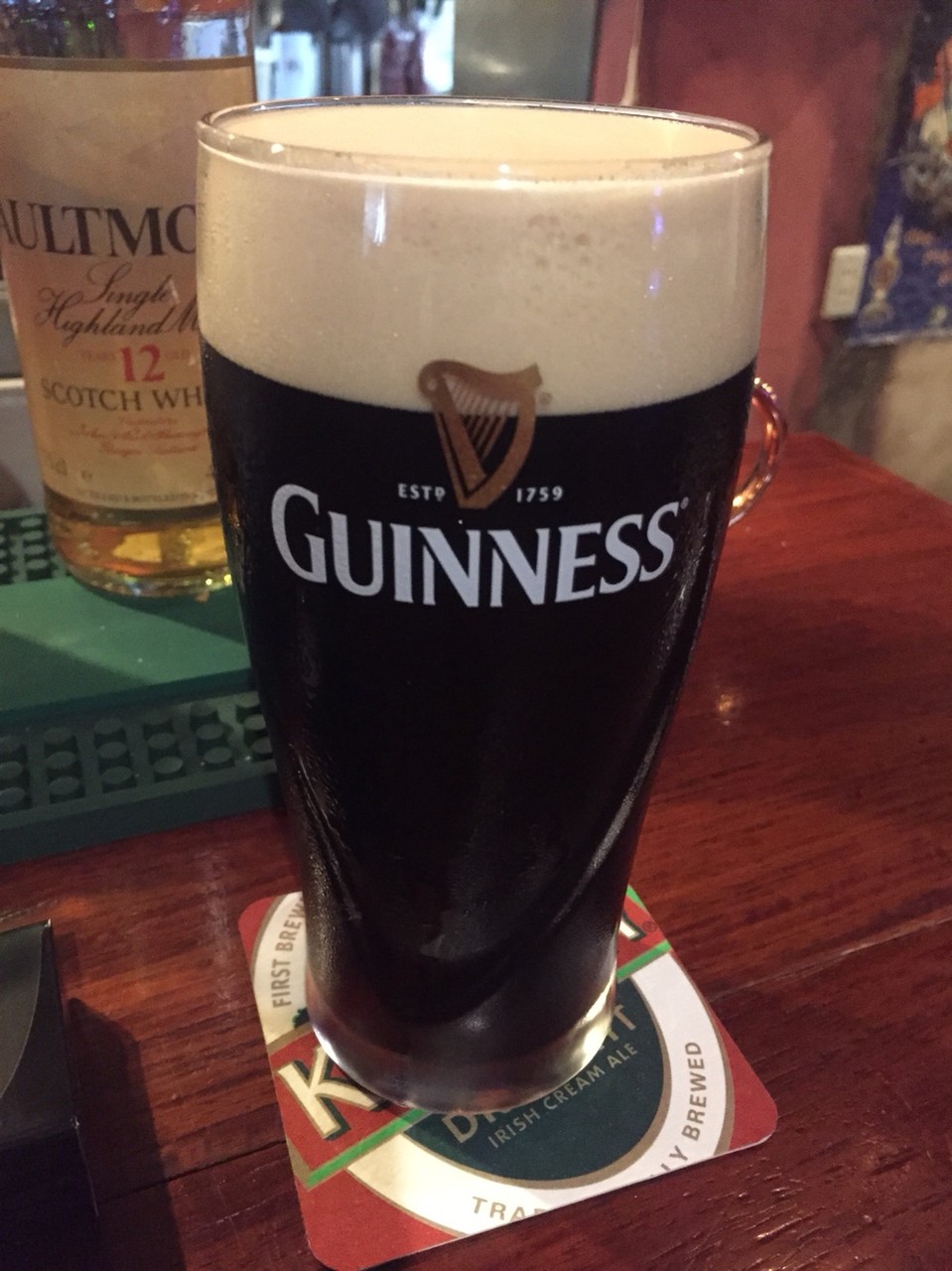 Guiness beer at Country Clare Irish Pub Tokyo Tachikawa