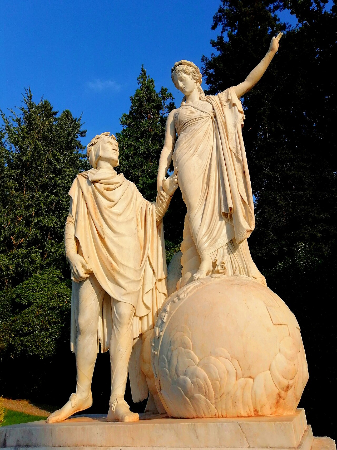 Monumento a Dante y Betriz, Giovanni Battista Comolli.