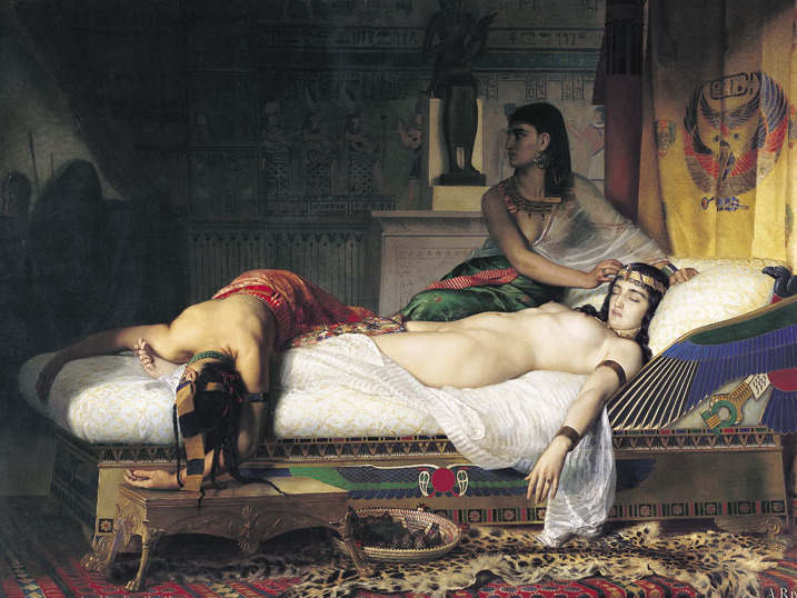 La muerte de Cleopatra, Jean-André Rixens, 1874