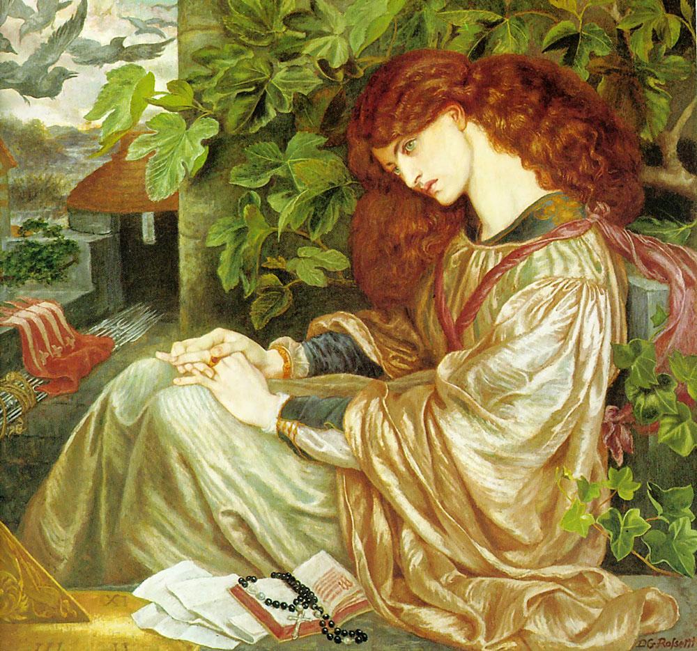 Pia de Ptolomei, Dante Gabriel Rossetti. 1850. Movimiento Prerrafaelita