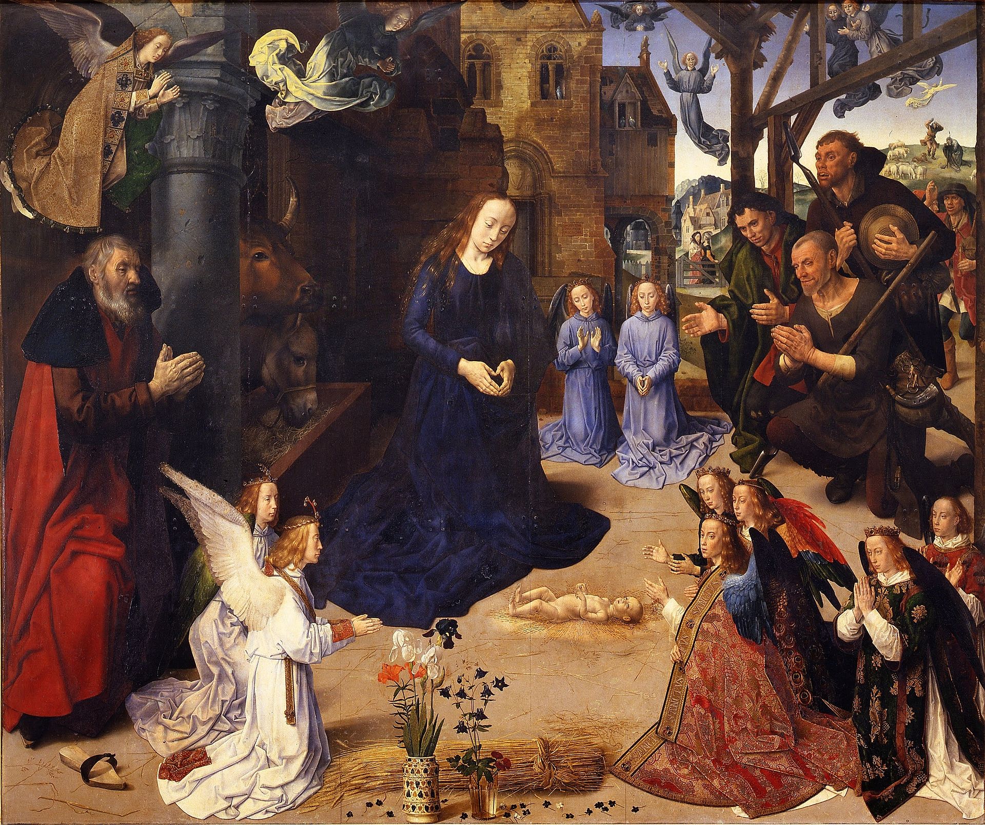 La adoración de los pastores, Hugo van der Goes, ca. 1476 