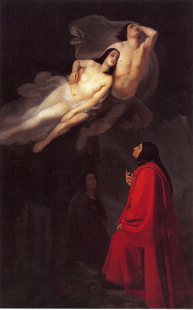 Paolo y Francesca, Giuseppe Frascheri. 1846