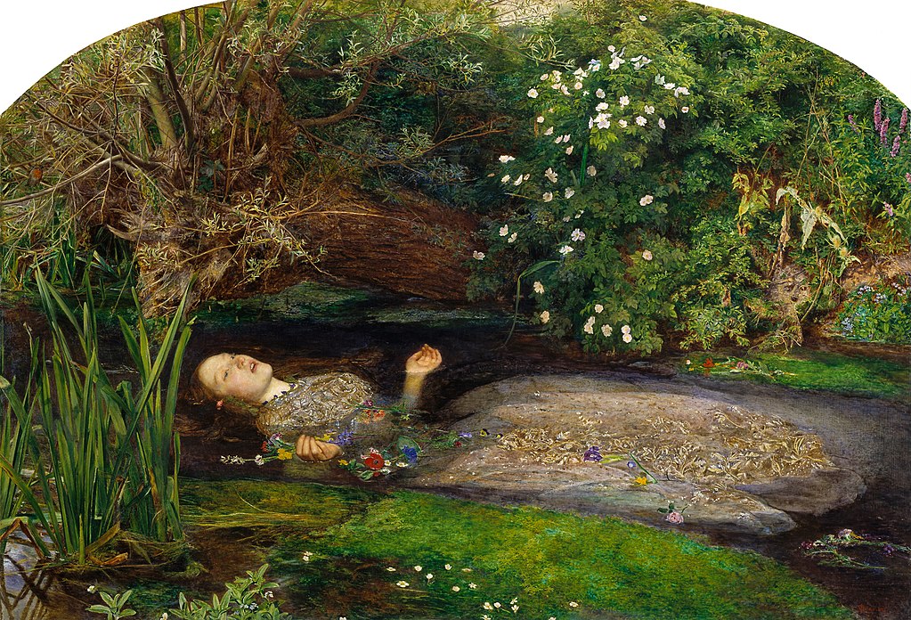 La muerte de Ofelia, John Everett Millais