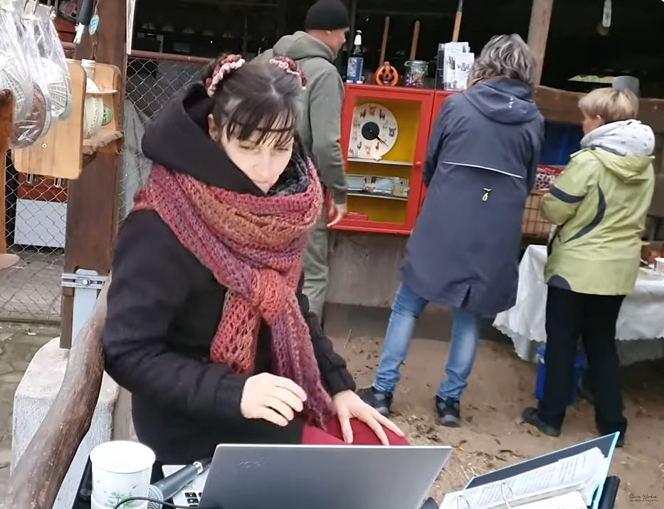 Clara bei der Arbeit