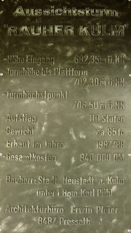 Infotafel Aussichtsturm