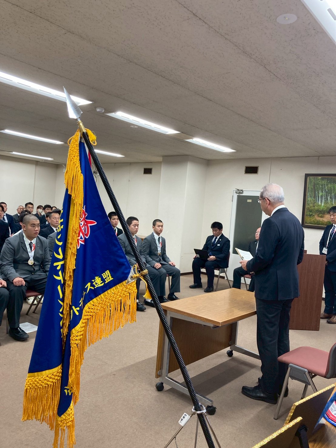 日吉教育長からお祝いのことば