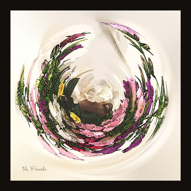 Bouquet - Toile 40x40