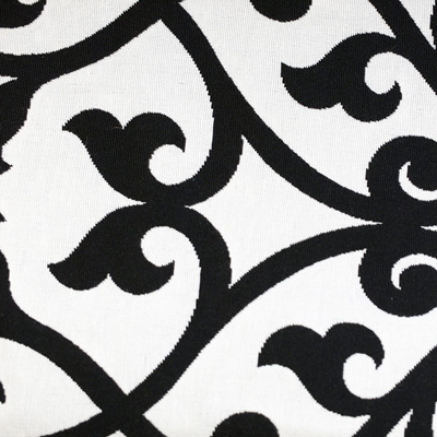 Ornamente, schwarz auf weiß, Stoff Rückseite, Leckerlibeutel, Perlen vor die Hunde