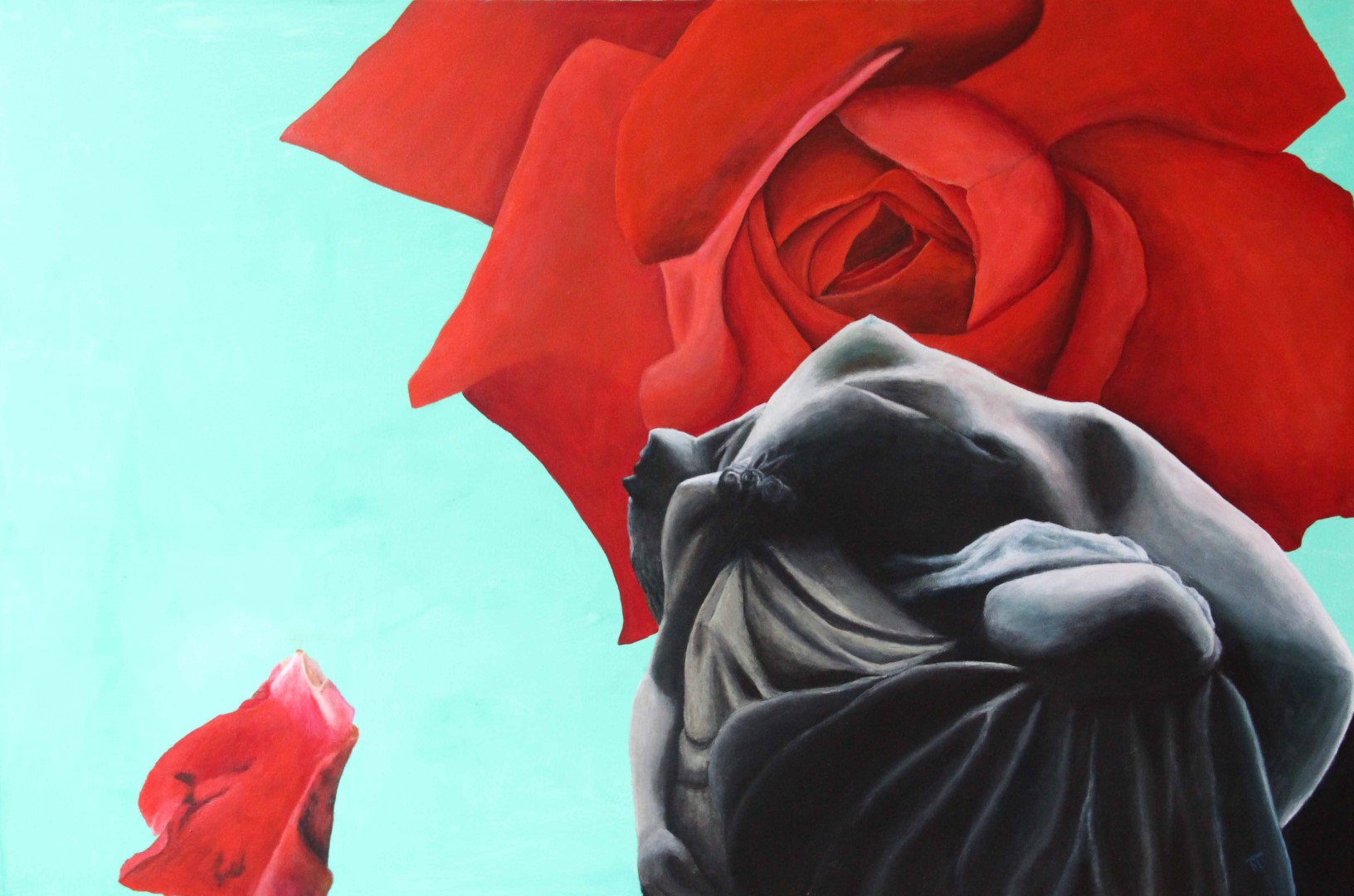 Memento mori 2 (Pieta), Acryl, 80x100 