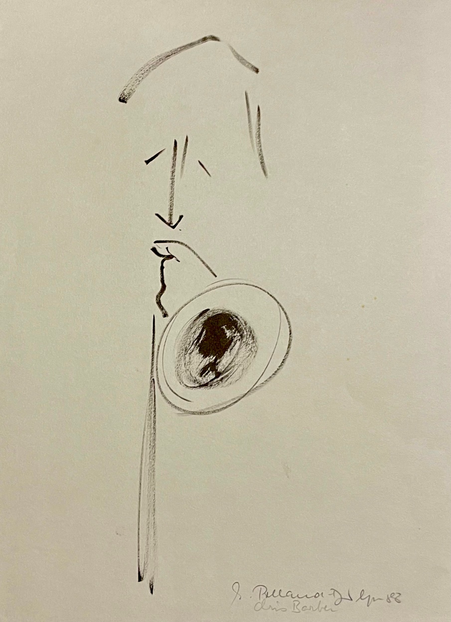 Edith Polland-Dülfer "Chris Barber (1930-2021)" entstanden 1988