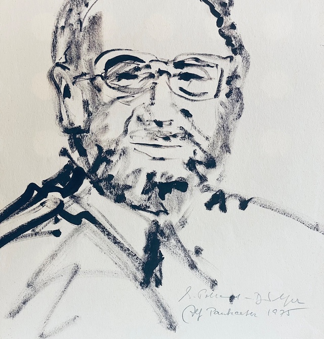 Edith Polland-Dülfer Portrait "Alf Pankarter (1916-1993)"  entstanden 1975
