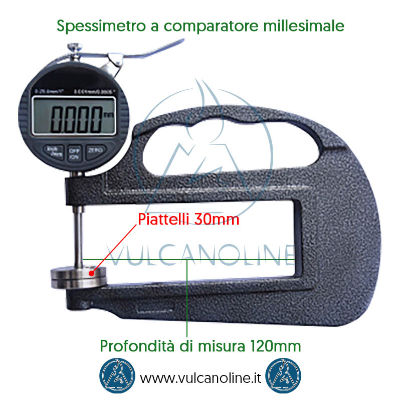 Misure spessimetro a comparatore millesimale