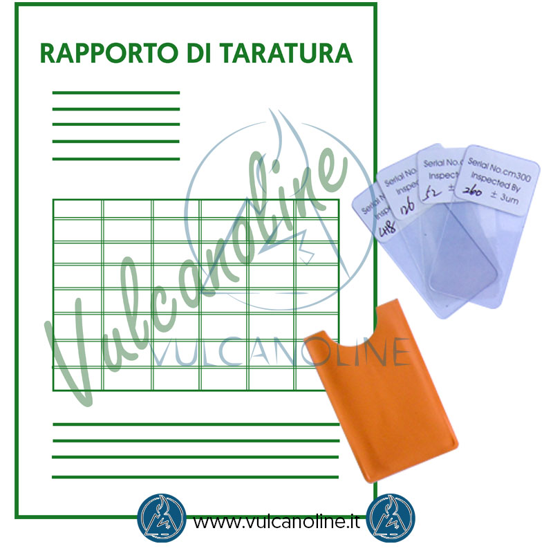 Taratura spessori di riferimento per spessimetro per vernici e rivestimenti