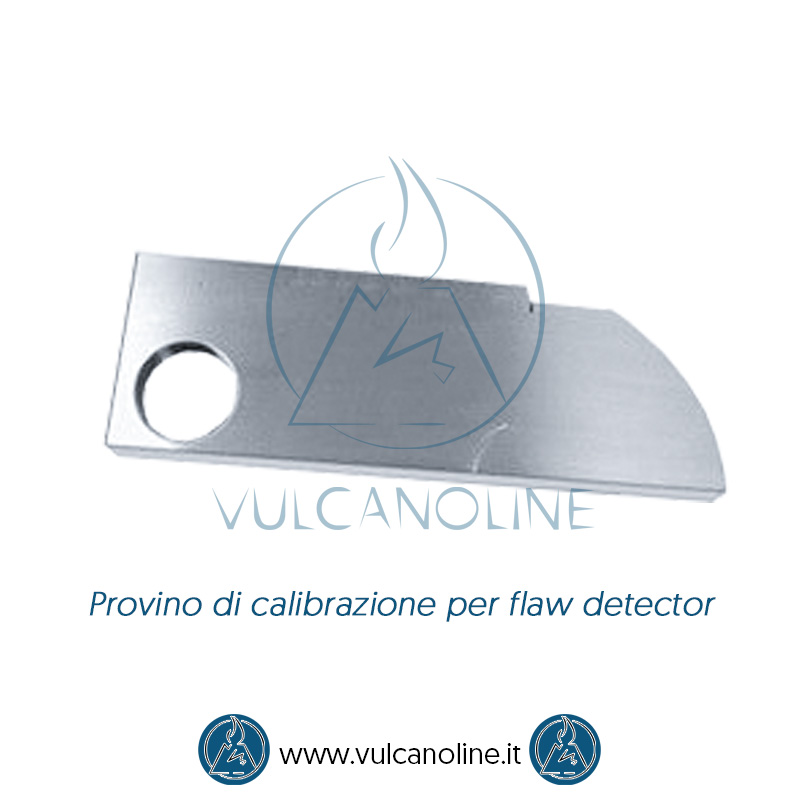 Taratura blocco di calibrazione flaw detector