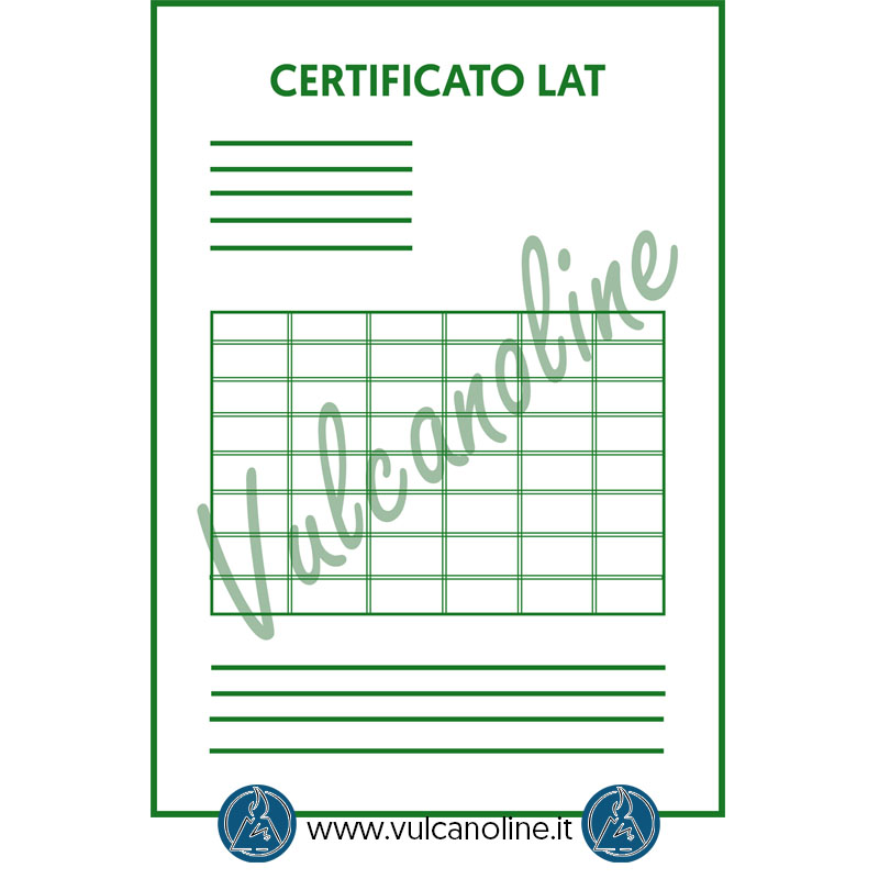 Certificato Accredia Calibratore per fonometro