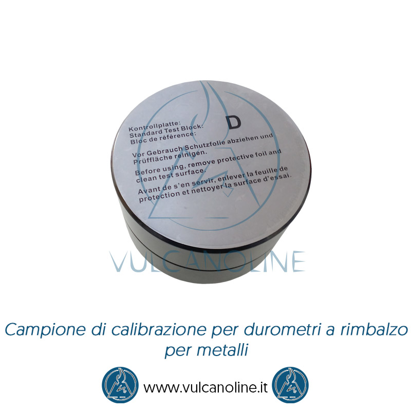 Taratura campione per durometro per metalli
