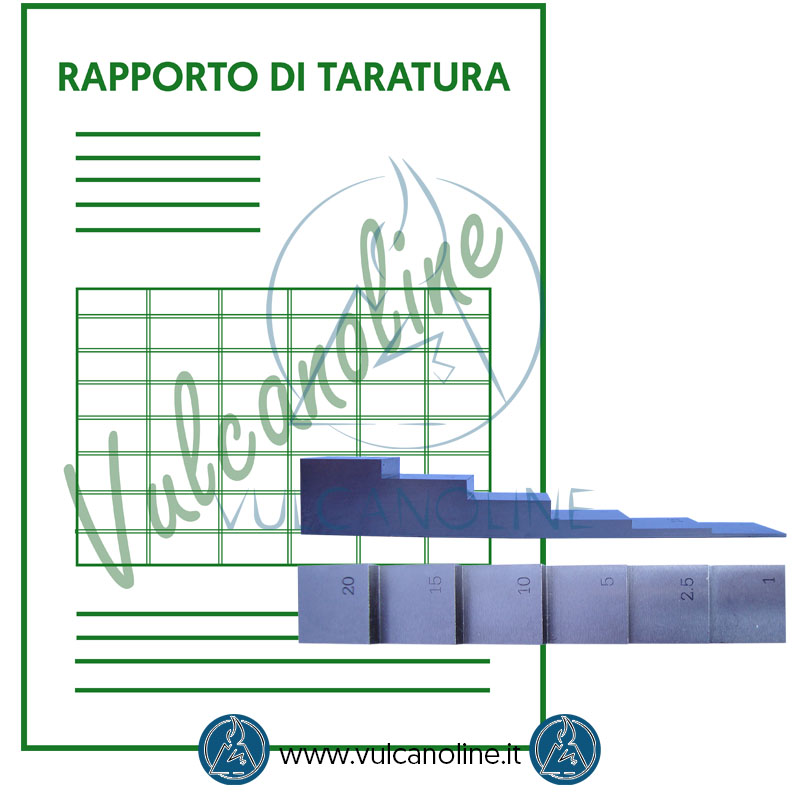 Taratura campione per spessimetro ad ultrasuoni