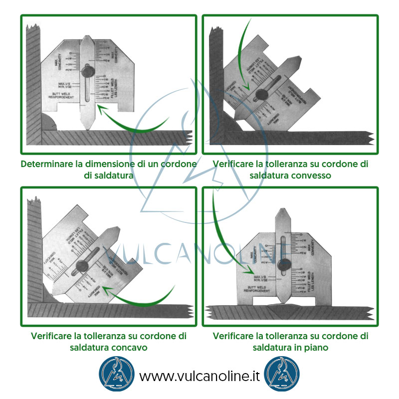 Utilizzo calibro per saldature