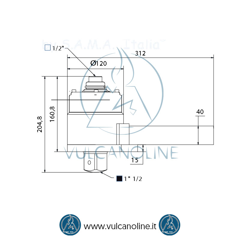 Dimensioni moltiplicatore di coppia