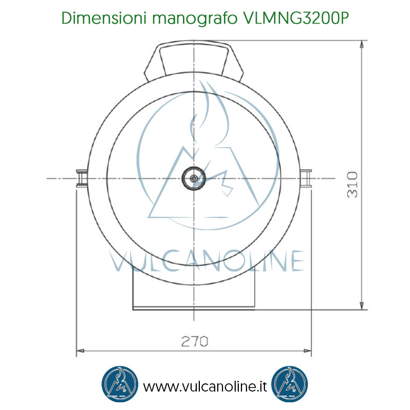 Dimensioni manografo VLMNG3200P