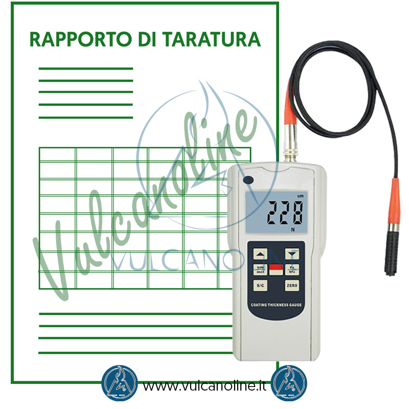 Taratura spessimetro per vernici e rivestimenti