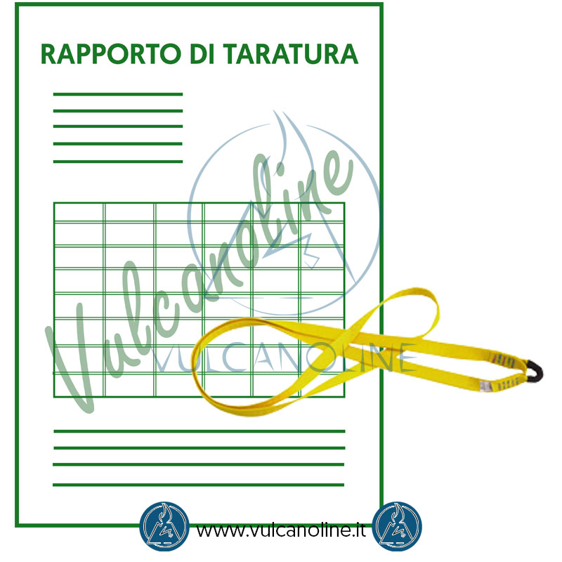 Taratura fettuccia di sicurezza