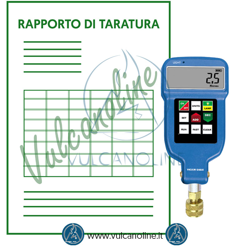 Taratura vacuometro