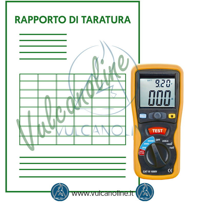 Taratura misuratore di resistenza di terra