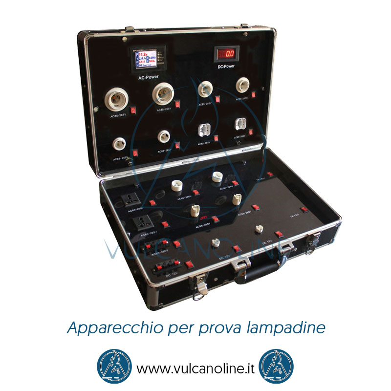 Taratura apparecchio di prova lampadine