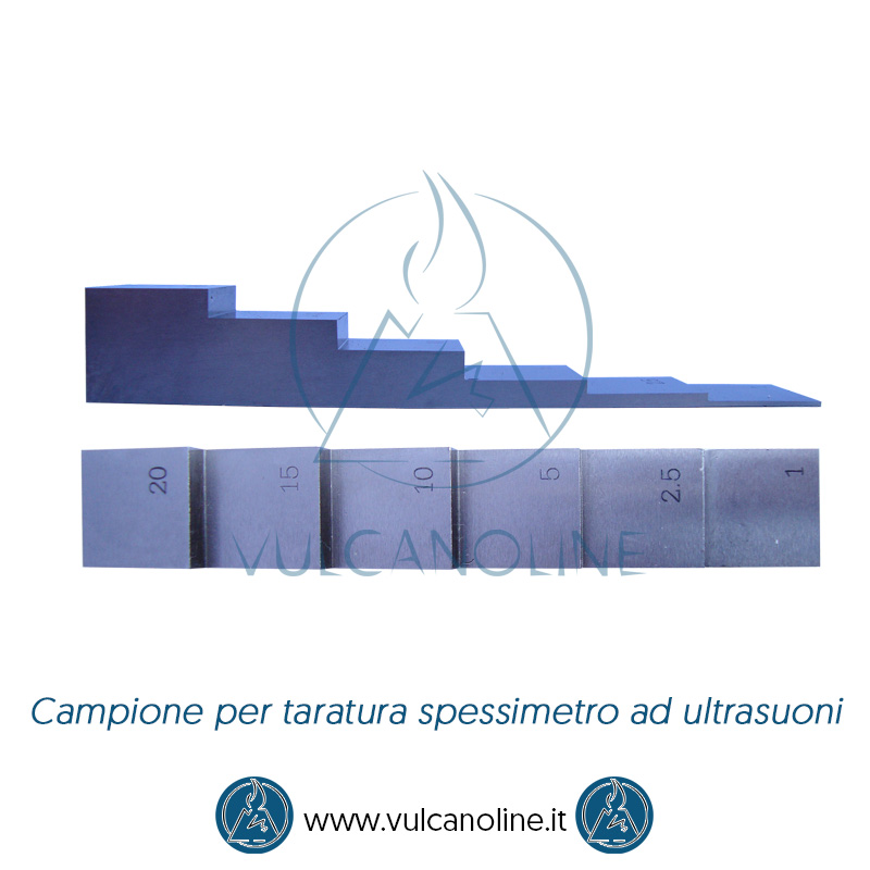 Campione per spessimetro ad ultrasuoni